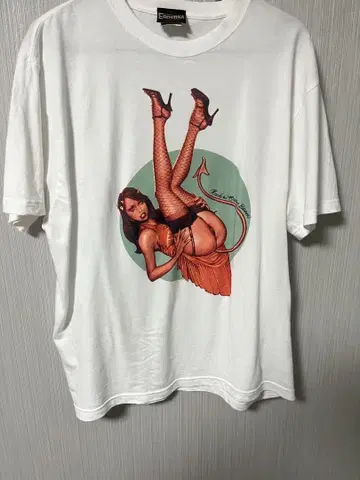 EROSTIKA Pin-up devil 1 그래픽 T셔츠 XL