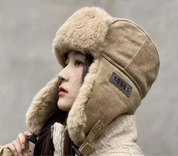 새상품급, 시착만 한! 모자 퍼 겨울용 플라이트 캡