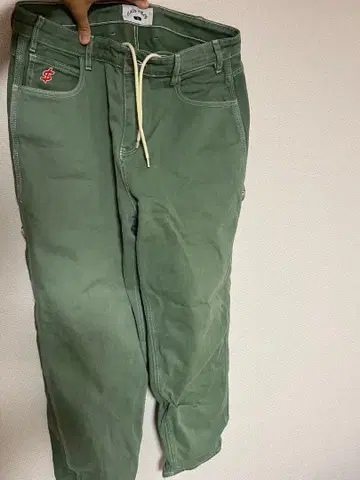 CASH ONLY 카키 워크 팬츠 프리 사이즈