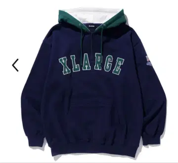 XLARGE 네이비 그린 집업 후드티