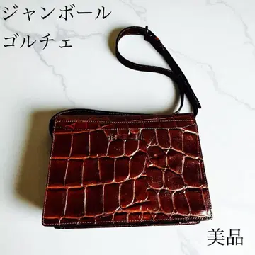 Jean Paul Gaultier 악어 엠보싱 가죽 숄더백