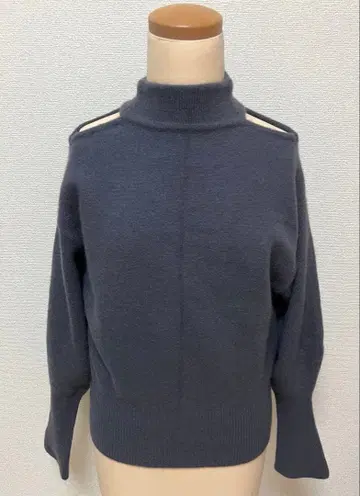 snidel 다크 그레이 하이넥 스웨터