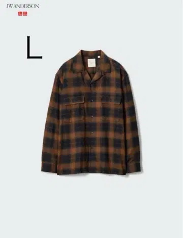유니클로 jwa 브러쉬드 코튼 오버사이즈 셔츠 L