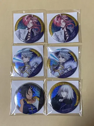 FGO 캔뱃지 타카스기 모리아티 외 가챠 메이트 6종 세트