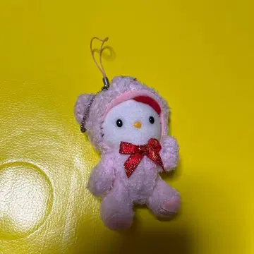 헬로키티 봉제 인형 키링 2
