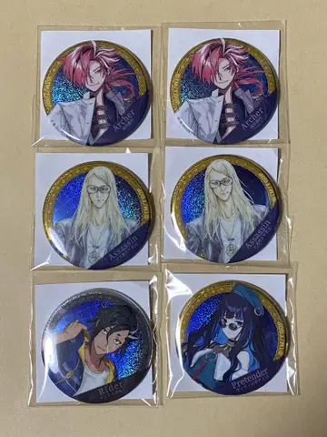 FGO 캔뱃지 타카스기 테스카토리포카 외 가챠메이트 6점 세트