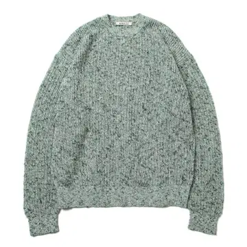 AURALEE SLUB MIX TOP YARN RIB KNIT PO
