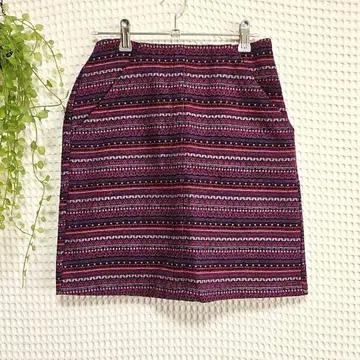 Cepa aaft (M) 에스닉 미니 스커트 후 허리밴딩 있음