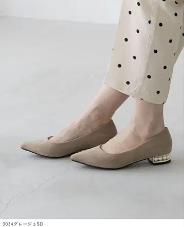 새상품 펄 디자인 펌프스 21.5cm