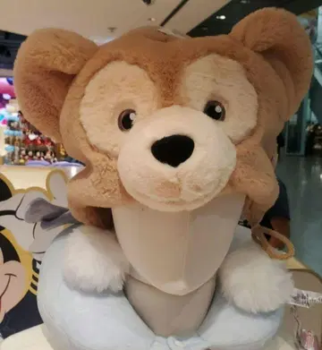 홍콩 디즈니 더피 복슬복슬 방울 달린 모자