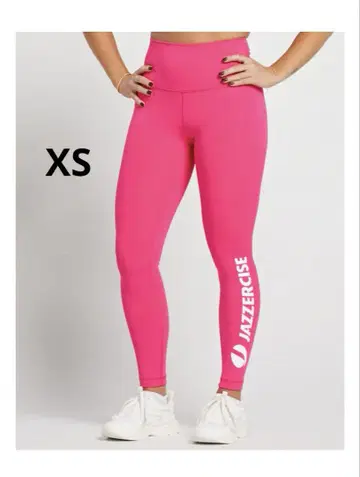 JAZZERCISE 로고 핑크 레깅스