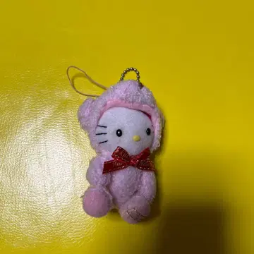 헬로키티 봉제 인형 키링 핑크 1