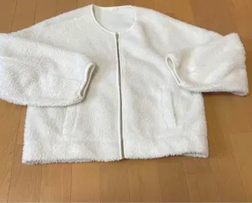 보아 자켓 플리스 점퍼 GU 블루종