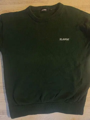 XLARGE 다크 그린 니트 스웨터