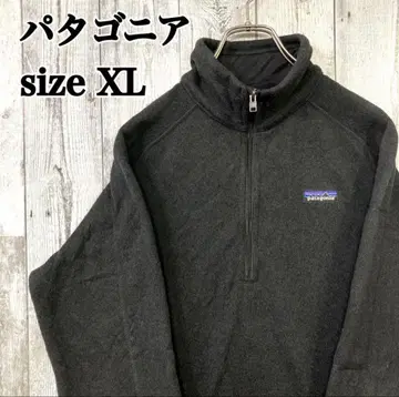 [새상품급] patagonia 파타고니아 하프 지퍼 플리스 블랙 XL