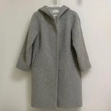 m's select 후드 부착 롱 코트