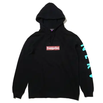 EVANGELION BOX LOGO 파카 블랙 아야나미 레이 가칭