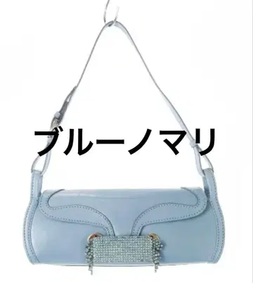 새상품급 블루노마리 라이트 블루 비즈 숄더백 지미추