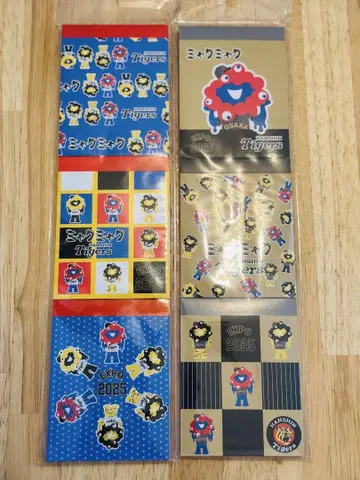 만박 미야쿠미야쿠 한신 타이거즈 메모장 3개 세트 x 2