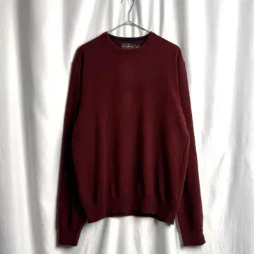 00s BLACK BROWN 캐시미어 니트 스웨터 M 보르도