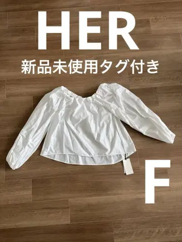 HER 오프숄더 긴팔 블라우스