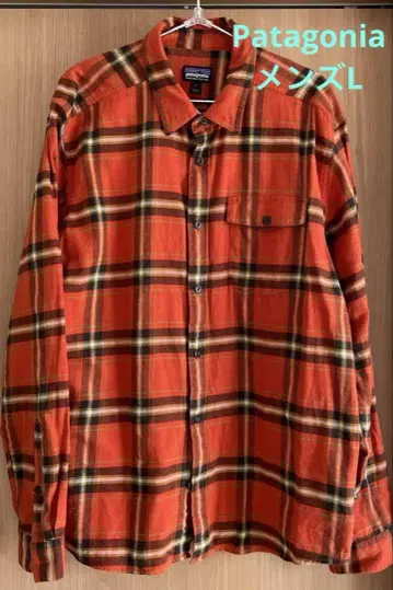 patagonia 오가닉 코튼 긴팔 플란넬 셔츠 L