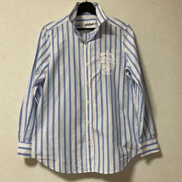 ICB 아모레 밀라노 스트라이프 자수 셔츠