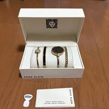 ANNE KLEIN 손목시계 세트 골드 4점 세트