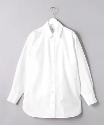 새상품 택, 스페어 버튼 포함 c 브로드 빅 셔츠 화이트