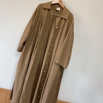 bulle de savon 린넨 코트 원피스 코트