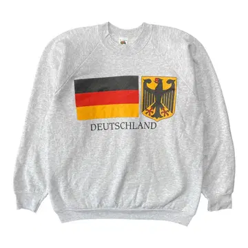 구제 의류 USA 90S 독일 국기 국장 빈티지 맨투맨 트레이닝복