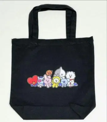 [ 미사용 새상품 ] BTS BT21 토트백 블랙 블랙