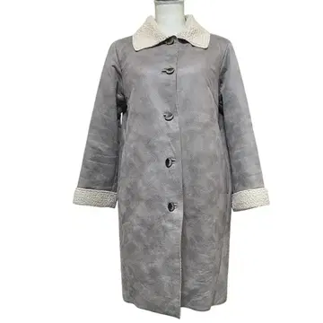 레어 시빌라 Sybilla 무스탕 롱 코트 베이지 L