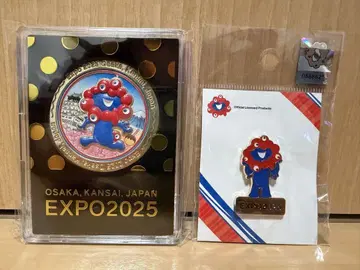 간사이 만박 EXPO2025 미야쿠미야쿠 3D 메달 핀 배지 기념 새상품
