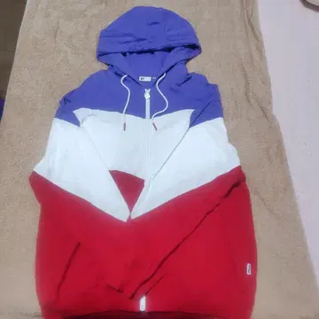 FILA 집업 후드티 보라색 화이트 빨간색