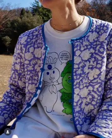 szblockprints RonHerman 별주 퀼트 자켓