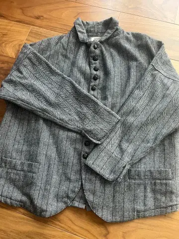 hagumuu 스트라이프 테일러드 자켓