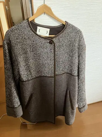 노카라 자켓 S-M 브라운 계열