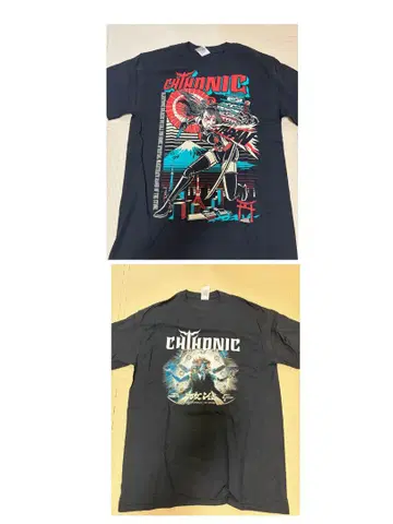 2장 세트 CHTHONIC JAPAN TOUR 2019 티셔츠 사이즈 M