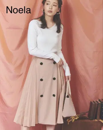 Noela 사이드 플리츠 스커트