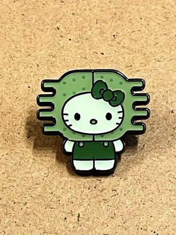 오사카 간사이 박람회 일본관 해조 키티 핀 배지 (쿠시단고 케이소)