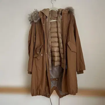 브라운 모즈 코트 Rosso