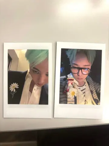 지드래곤 구매 특전 G-DRAGON 폴라로이드 사진 2장 세트 오사카