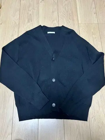ZARA 블랙 코튼 텍스처 가디건 S 사이즈