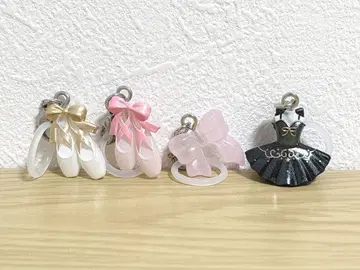 발레 모티브 메지루시 액세서리 참 토슈즈 튜튜 리본