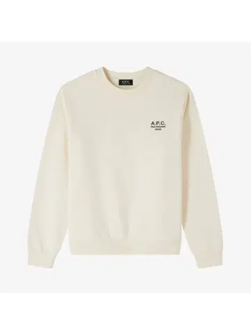A.P.C. 아이보리 크루넥 맨투맨