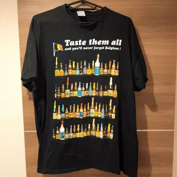 [ 새상품급 ] Taste them all T셔츠 블랙 벨기에 맥주 레어