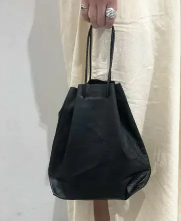 TODAYFUL 블랙 가죽 복조리 핸드백