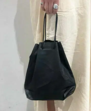 TODAYFUL 블랙 가죽 복조리 핸드백