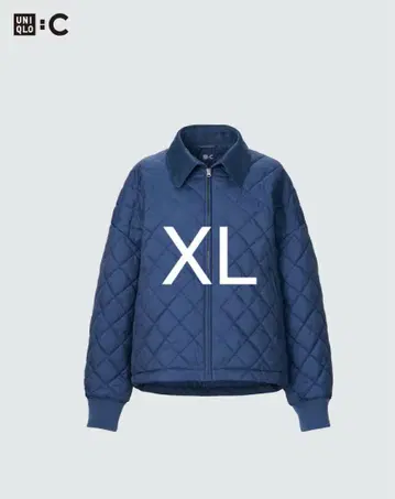 UNIQLO C 유니클로C 퍼프테크 블루종 블루 XL 사이즈